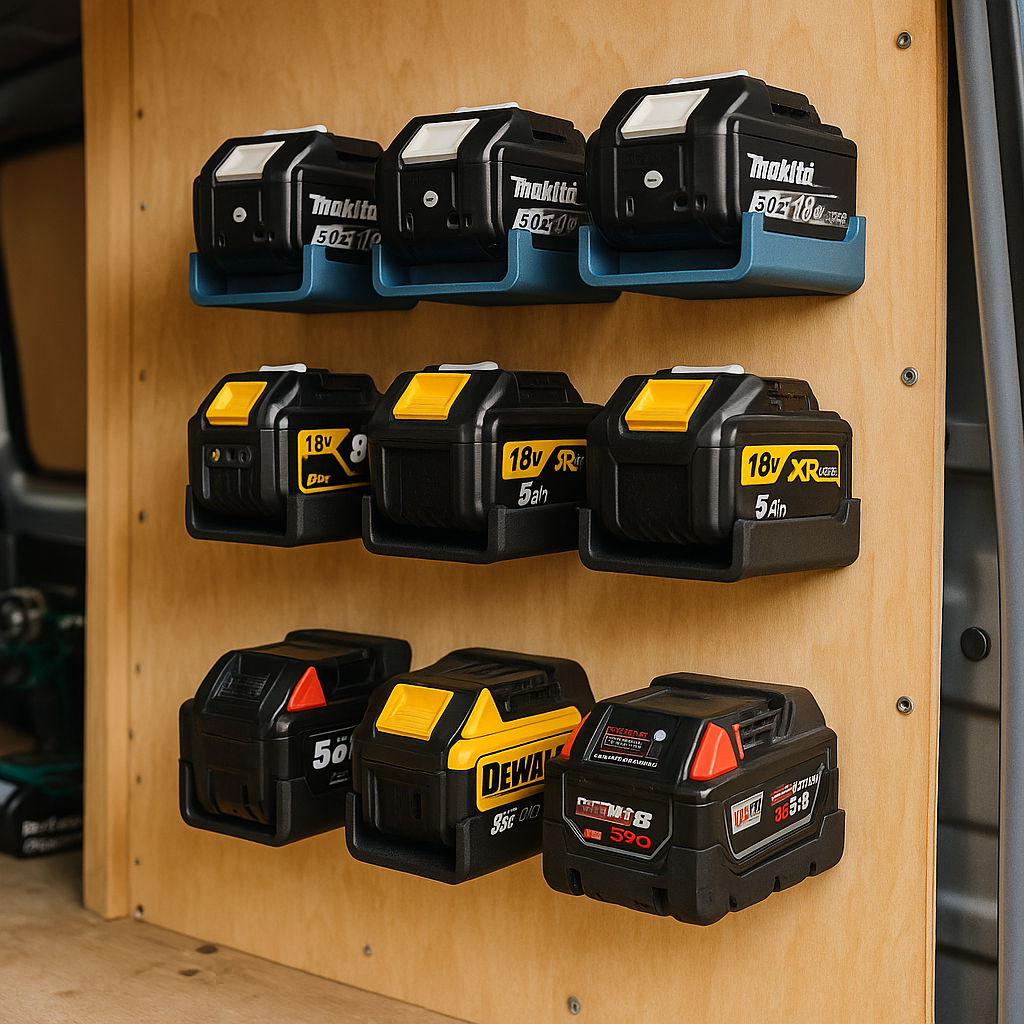 Vælg den rette batteriholder til Makita, Dewalt og Milwaukee