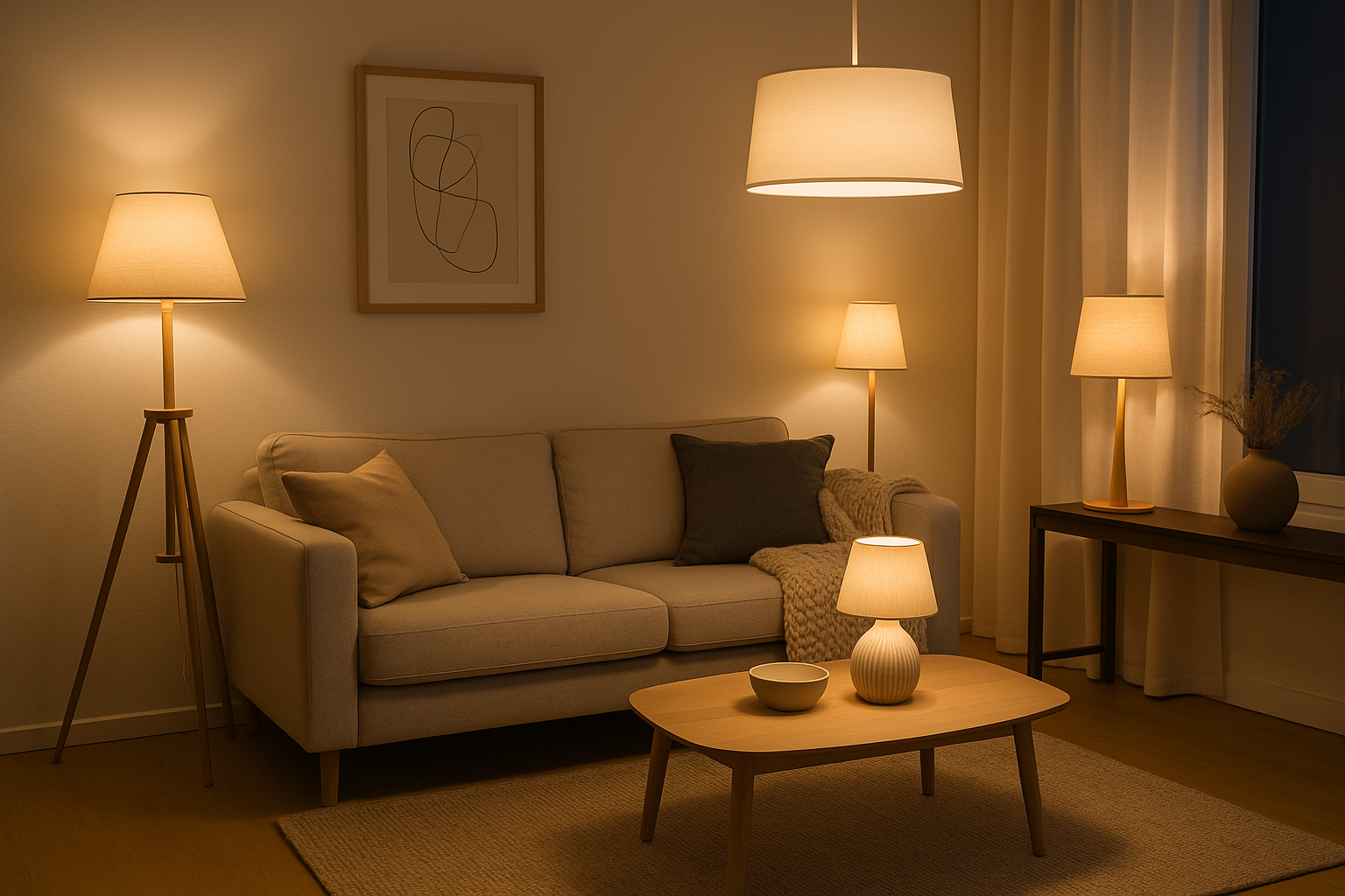 Når belysning gør forskellen – vælg de rigtige lamper til stue, soveværelse og køkken