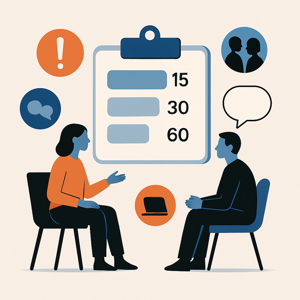 Klippekort til skilsmisserådgivning: sådan bruger du korte samtaler strategisk